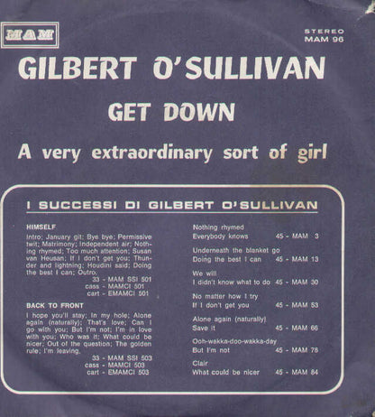 Get Down / A Very Extraordinary Sort Of Girl