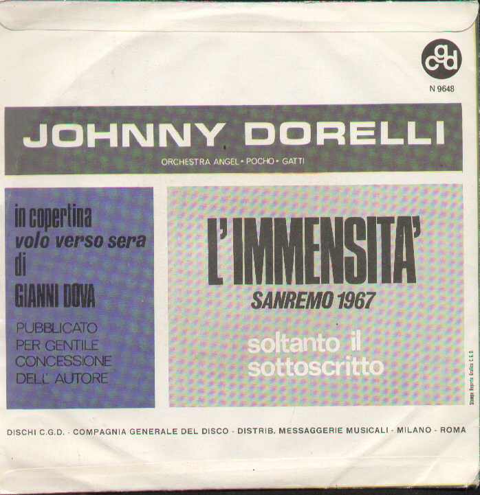 L'immensità / Soltanto Il Sottoscritto