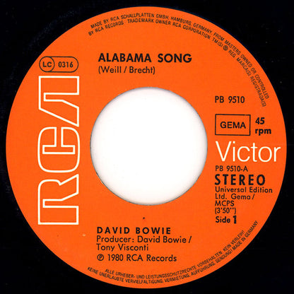 Alabama Song / Space Oddity