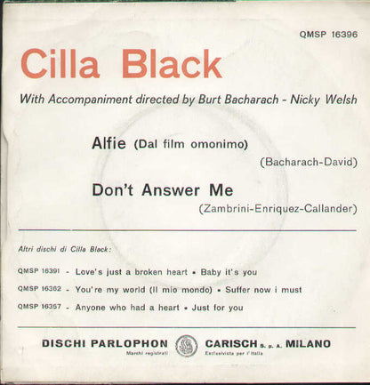 Alfie / Don't Answer Me