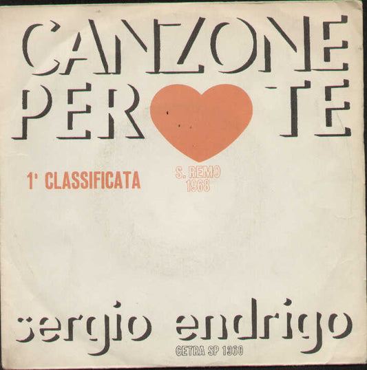 Canzone Per Te / Il Primo Bicchiere Di Vino