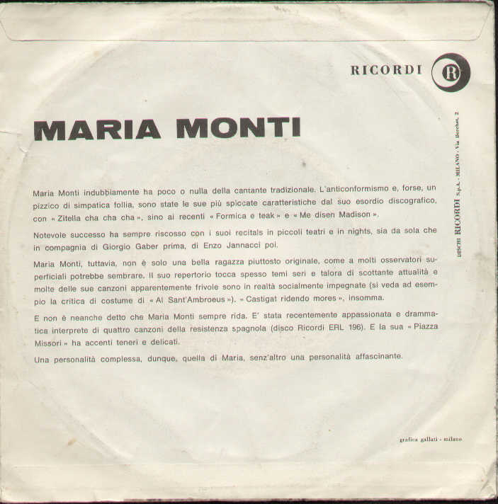 La Balilla / Un Bicchiere Di Dalmato