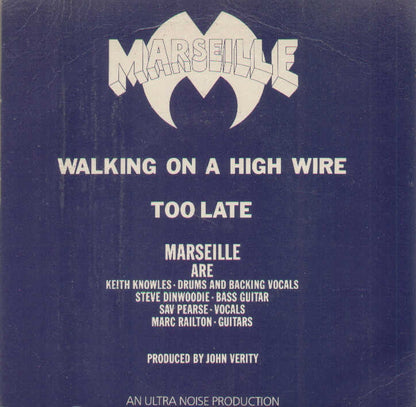 Walking On A Highwire / Too Late Silver Vinyl