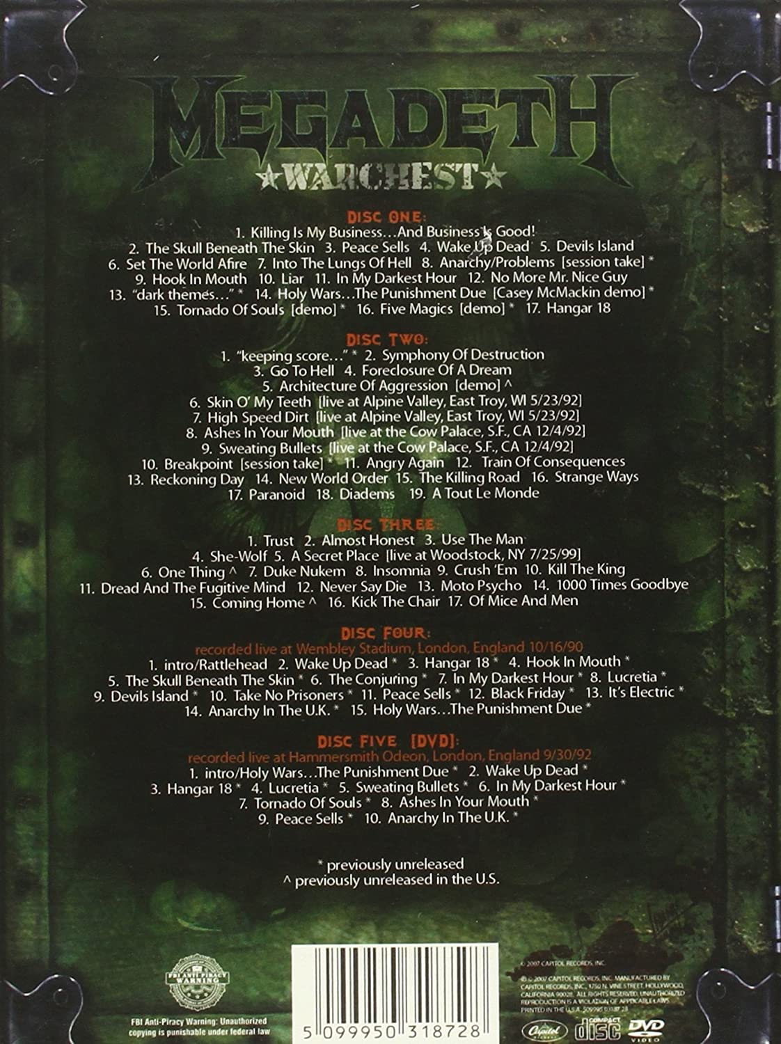 Warchest Boxset 4Cd+Dvd