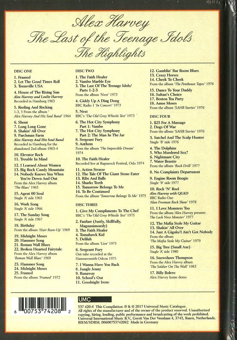 The Last Of The Teenage Idols The Highlights Boxset