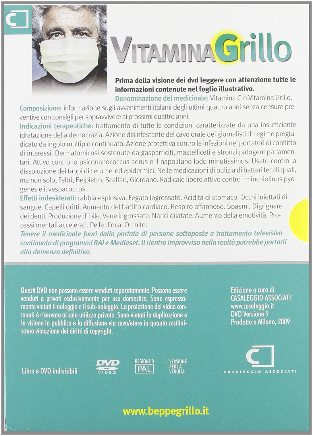 Vitamina Grillo 4Dvd +Libro