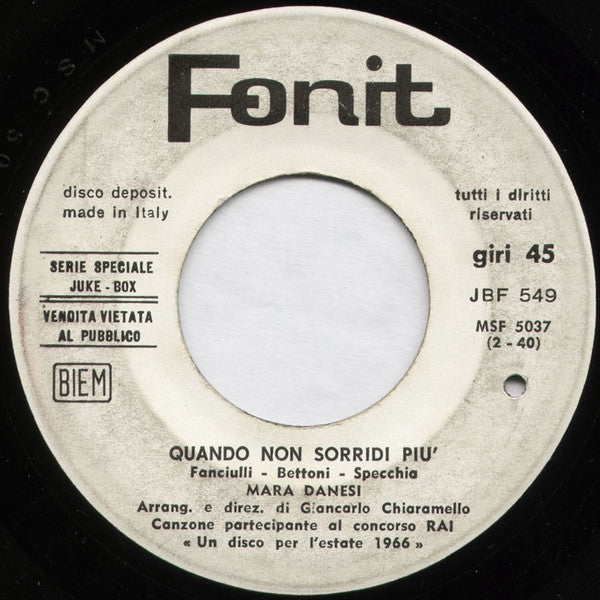 Quando Non Sorridi Più / Ringo Bar