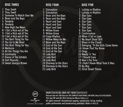 The Complete Bud Powell On Verve