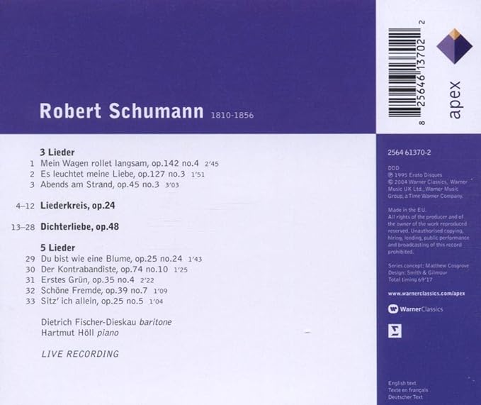 Liederkreis Op.24  Dichterliebe Op.48