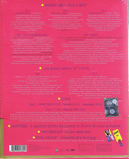 Backup 1987-2012 Il Best ( 7Cd + 2Dvd + Libro + Usb )