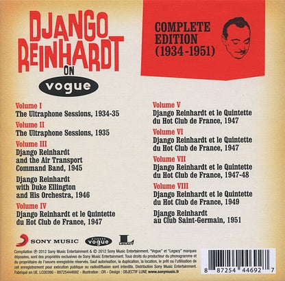 Django Reinhardt On Vogue 1934-1951 Boxset