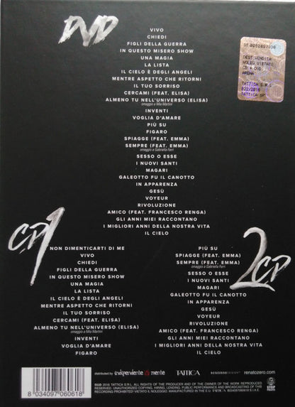 Arenà - Renato Zero Si Racconta Boxset 2cd+dvd