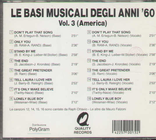 Le Basi Musicali Delle Piu Belle Canzoni Degli Anni 60