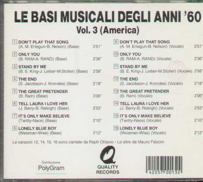 Le Basi Musicali Delle Piu Belle Canzoni Degli Anni 60