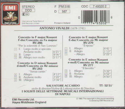 Violin Concertos