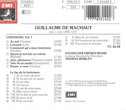 Chansons Volume 1