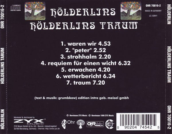 Holderlins Traum