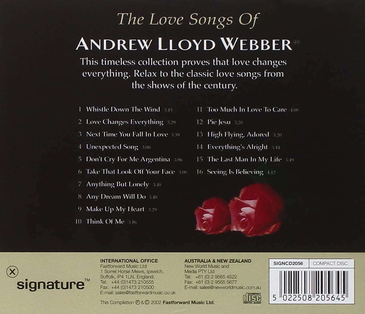 The Love Songs Of Andrew Lloyd