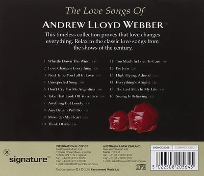 The Love Songs Of Andrew Lloyd