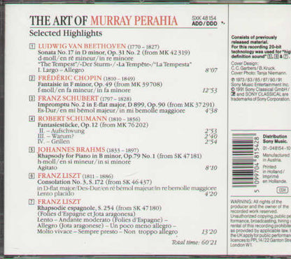 The Art Of Murray Perahia