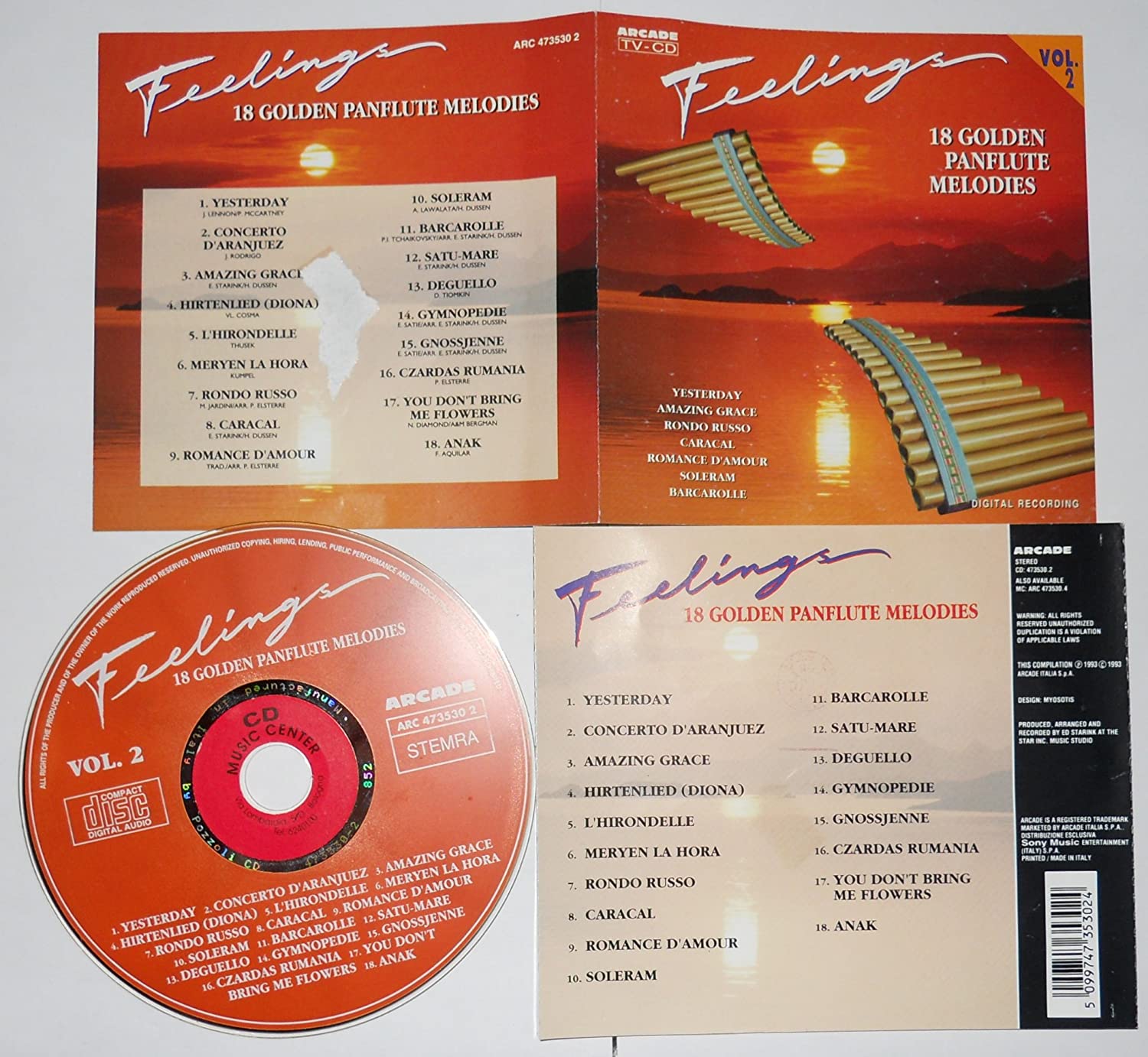 Feelings Vol.2 18 Golden Panflute Melodies