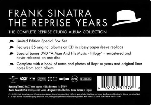 The Reprise Years Collection Box 35 Cd + Dvd