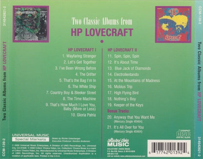 Two Classic Albums From Hp Lovecraft