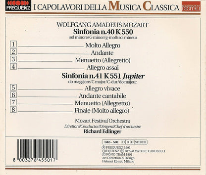 Sinfonie Nr.40 K 550 Sinfonie Nr.41 K551 Jupiter