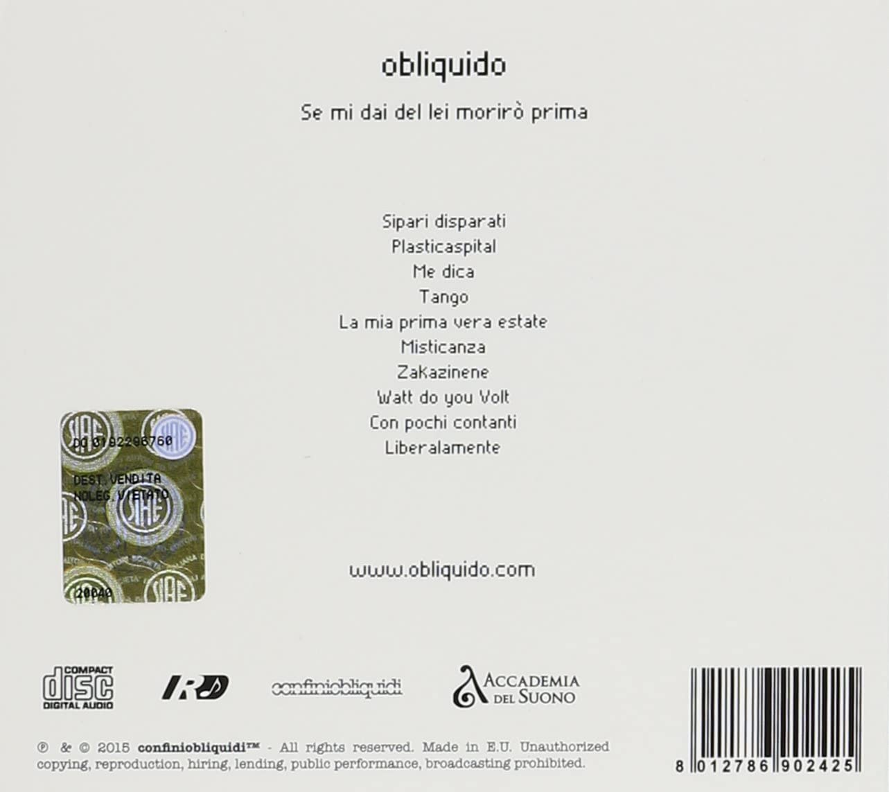 Se Mi Dai Del Lei Moriro Prima