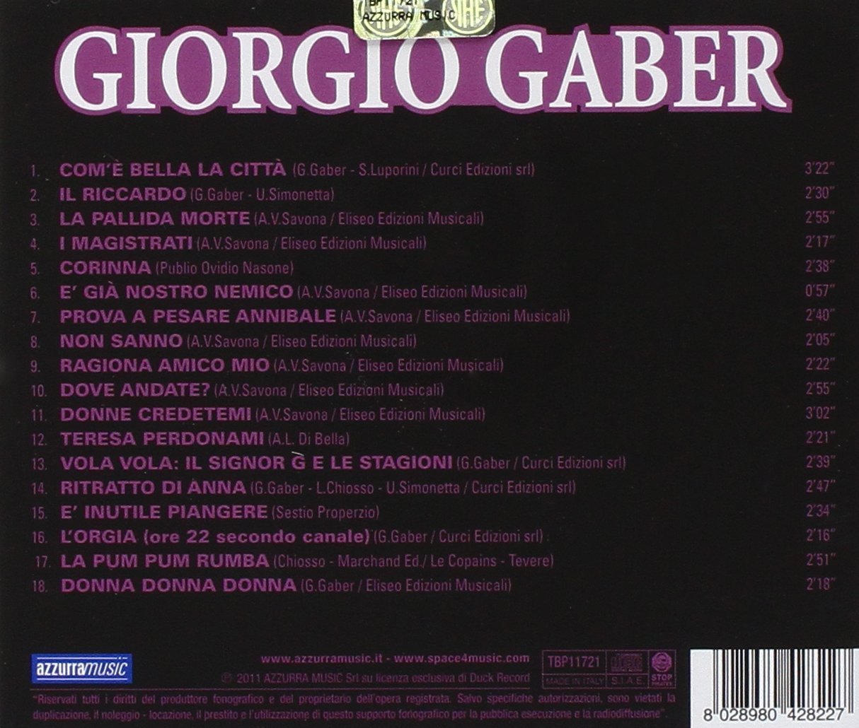 Giorgio Gaber Tbp11721