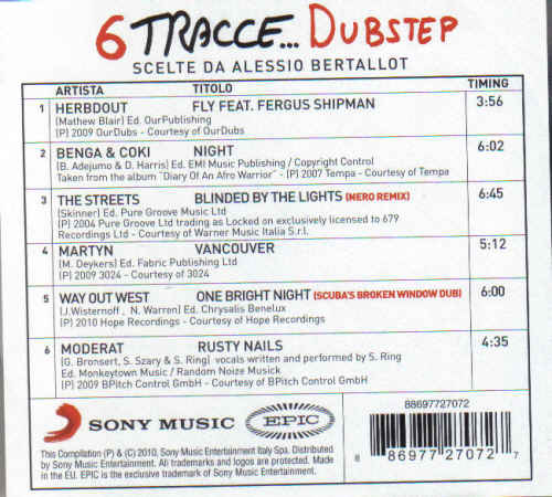 Tracce Dubstep Scelte Da Alessio Bertallot