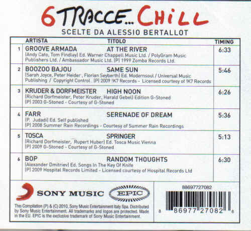 Tracce Chill Scelte Da Alessio Bertallot