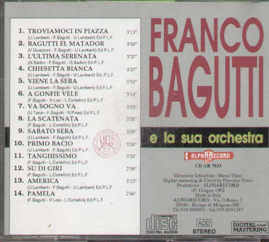 Franco Bagutti E La Sua Orchestra