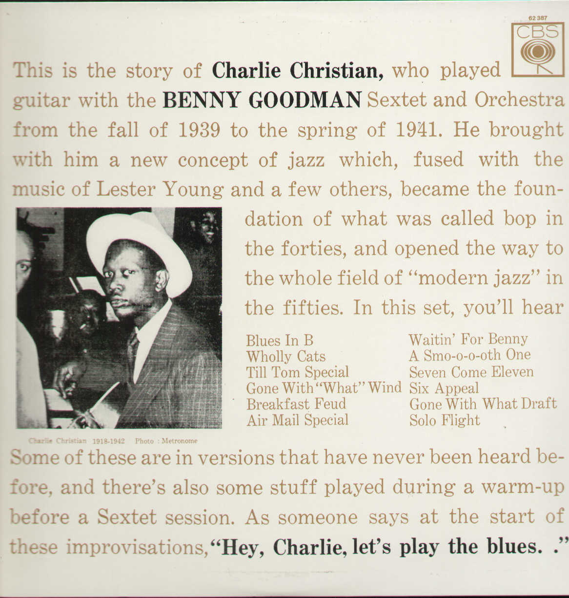 Benny Goodman Sextet Et Orchestra