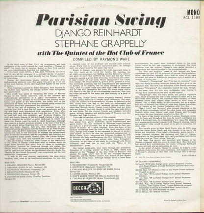 Parisian Swing With The Quintet Of The Hot Club Of France