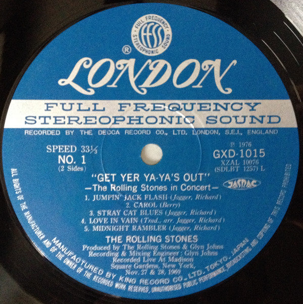 Get Yer Ya Ya's Out The Rolling Stones In Concert Japan