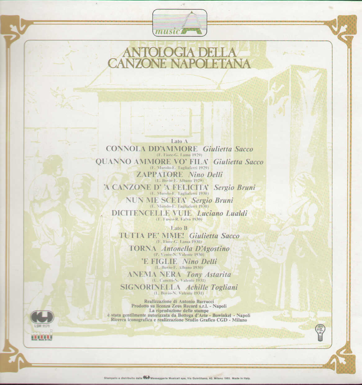 Antologia Della Canzone Napoletana Attraverso Gli Anni Vol.8