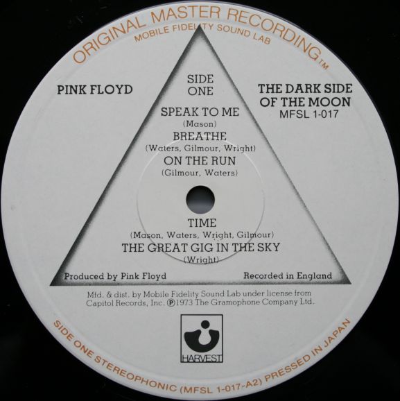 The Dark Side Of The Moon Original Master Recording