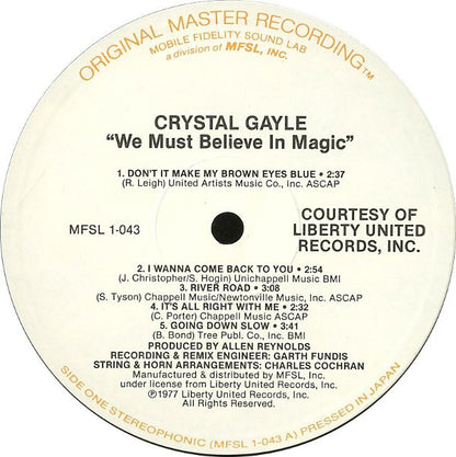 We Must Believe In Magic Original Master Recording