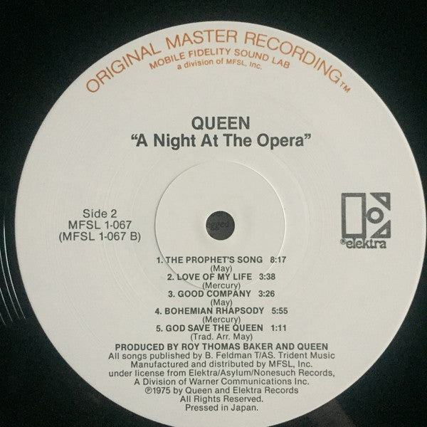 A Night At The Opera Original Master Recording