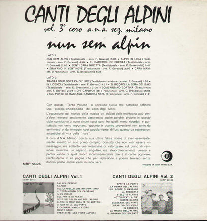 Canti Degli Alpini Vol.3