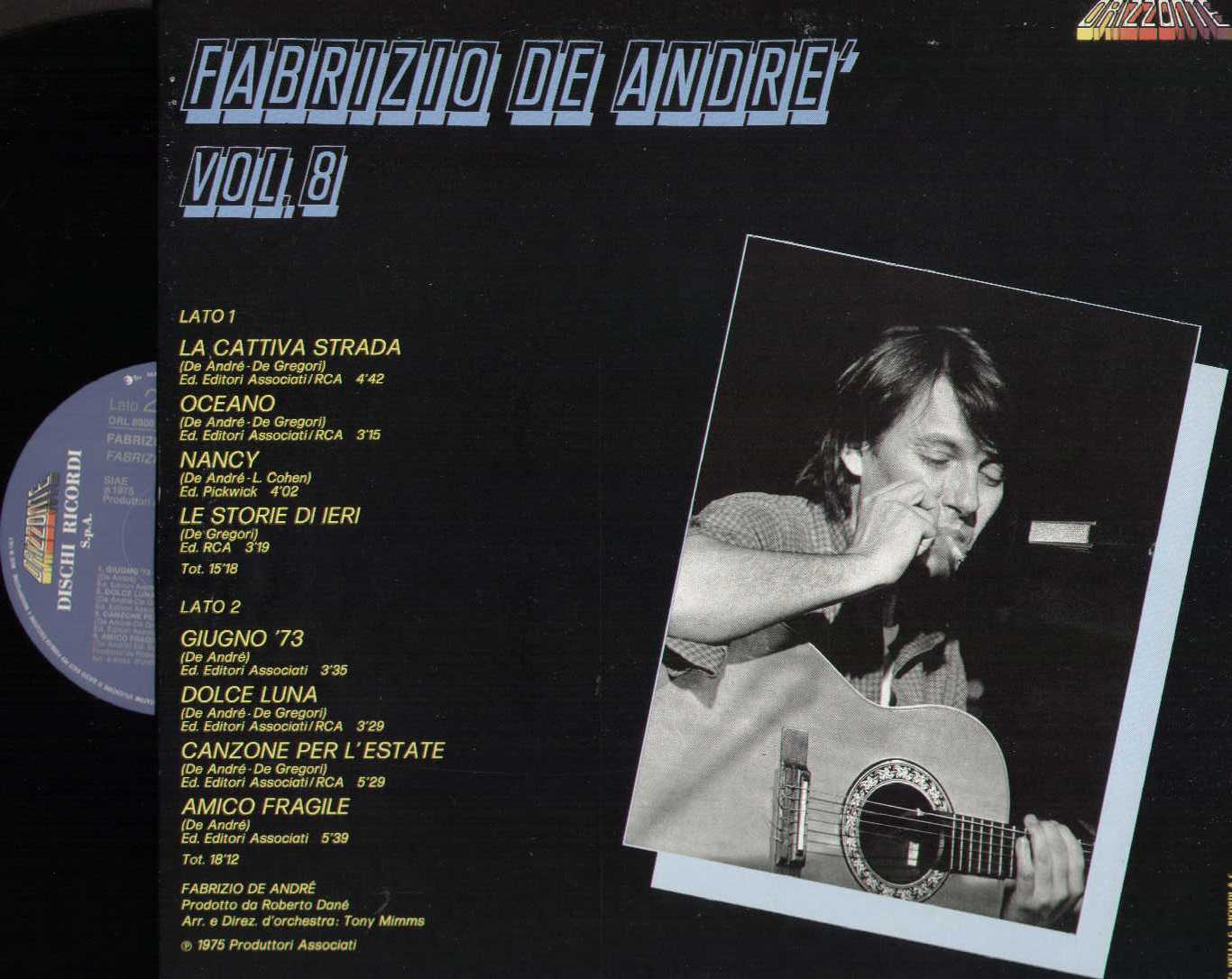 Fabrizio De Andrè Vol 8