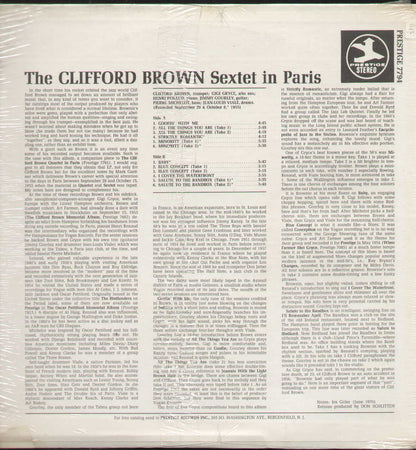 The Clifford Brown Sextet In Paris