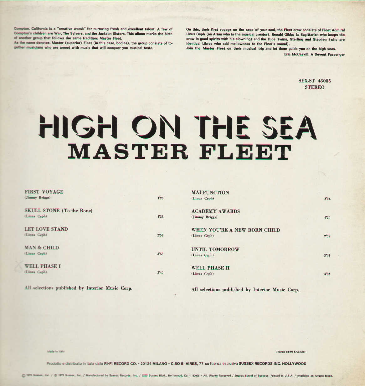 High On The Sea