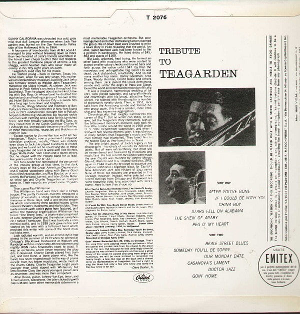 Tribute To Teagarden