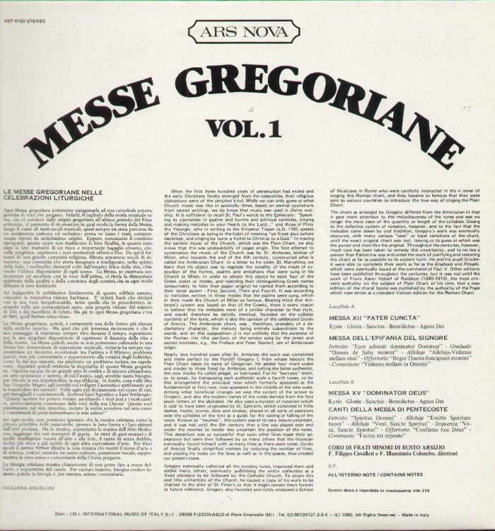 Messe Gregoriane Vol.1