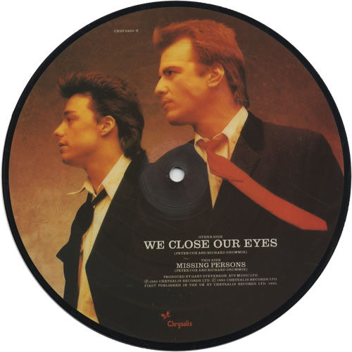We Close Our Eyes  / Missing Persons PICTURE DISC