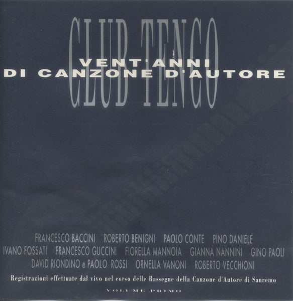 Club Tenco - Vent'Anni Di Canzone D'Autore