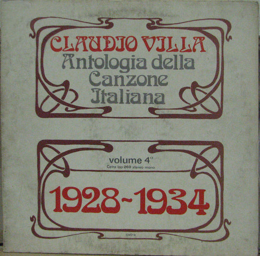 Antologia Della Canzone Italiana Vol.4