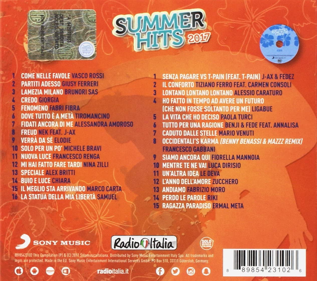 Radio Italia Summer Hits 2017